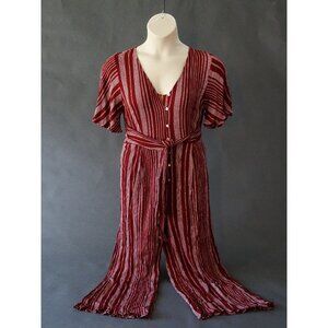 Cotton Candy LA red striped Jumpsuit